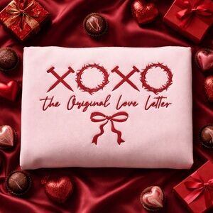 Pink XOXO Love Letter Sweater